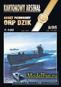 Halinski - Kartonowy Arsenal 9/1995 - Okret Podwodny Orp Dzik