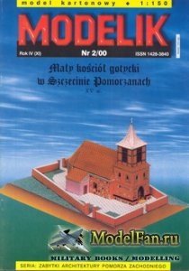 Modelik 2/2000 - Maly kosciol gotycki w Szczecinie Pomorzanach (XV w.)