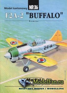 ModelCard 36 - Brewester F2A-2 "Buffalo"