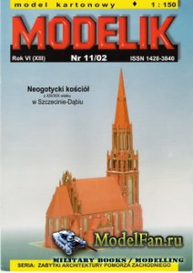 Modelik 11/2002 - Neogoticki kosciol w Szczecinie-Dabiu (XIII-XIX w.)