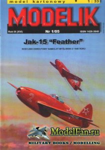 Modelik 1/2005 - Jak-15 "Feather"