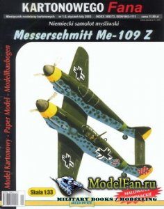 Answer. Model Kartonowy Fana 1-2/2003 - Messerschmitt Me-109 Z