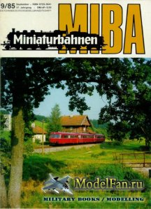 MIBA (Miniaturbahnen) 9/1985
