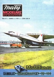 Maly Modelarz 4 (1972) - Samolot komunikacyjny Tu-144