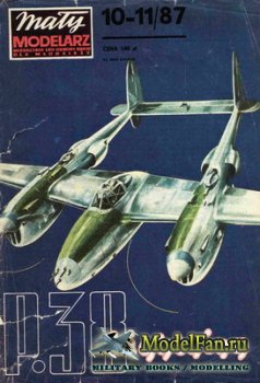 Maly Modelarz 10-11 (1987) - Samolot Lockheed P-38 