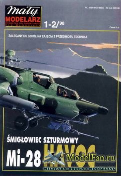 Maly Modelarz 1-2 (1998) - Smiglowiec szturmowy Mi-28 "Havok"
