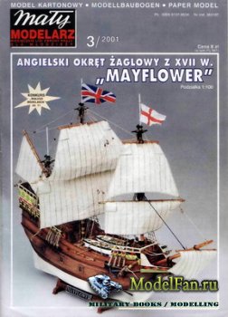 Maly Modelarz 3 (2001) - Okret zaglowy "Mayflower"