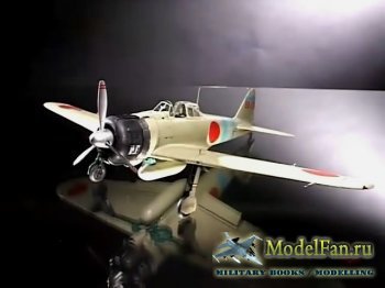 FujiTV show Plamo Tsukurou ( 3,  5) - Trumpeter Curtiss P-40B Warhawk & Tamiya Mitsubishi A6M2 Zero Fighter Model 21 (1/32)