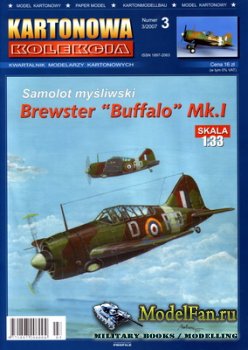 Kartonowa Kolekcia 3 3/2007 - Samolot Brewster Buffalo Mk.I