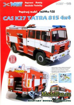 PMHT 13 (Pap&#237;rov&#233; Modely Hasi&#269;sk&#233; Techniky) - CAS K27 Tatra 815 4x4