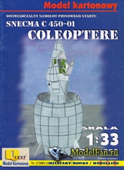 Quest - Model Kartonowy 15 - Snecma C 450-01 Coleoptere
