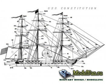 Wilhelmshavener Modellbaubogen 1265 - Frigate USS Constitution