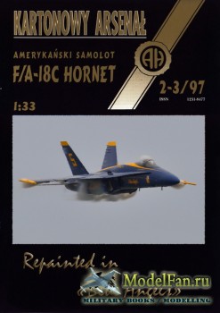 Halinski - Kartonowy Arsenal 2-3/1997 - FA-18C "Hornet"  "Blue Angels"