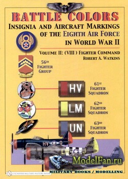 Schiffer Publishing - Battle Colors: Insignia and Aircraft Markings of the 8th Air Force in World War II: Vol 2: (VIII) Fighter Command