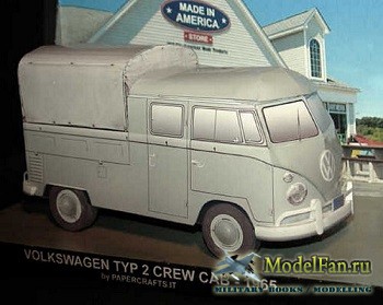 Paperdiorama - Volkswagen Typ 2 Crew Cab