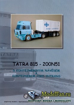 PK Graphica 50 - Tatra 815-200N51 s kontejnerovym navesem a kontejnerem CSKD Intrans