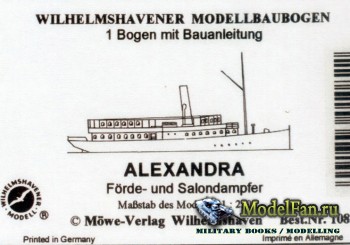 Wilhelmshavener Modellbaubogen 1080 - Alexandra