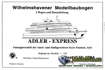 Wilhelmshavener Modellbaubogen 1084 - Adler-Express