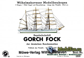 Wilhelmshavener Modellbaubogen 1209 - Gorch Fock