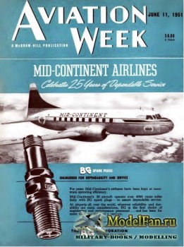 Aviation Week & Space Technology - Volume 54 Number 24 (11 June 1951)