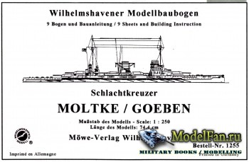 Wilhelmshavener Modellbaubogen 1255 - Schlachtkreuzer Moltke/Goeben