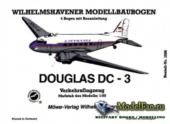 Wilhelmshavener Modellbaubogen 1506 - Douglas DC-3