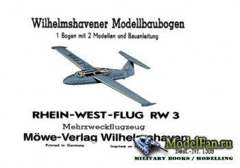 Wilhelmshavener Modellbaubogen 1509 - Rhein-West-Flug Rw3